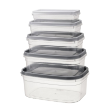 Komplet pojemników prostokątnych KLIC BOX 5 sztuk 0,4L 0,7L 1,1L 1,6L 2,4L
